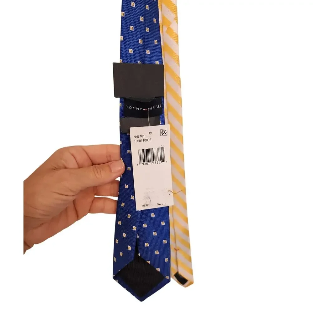 NWT Boy's Tommy Hilfiger Blue And Yellow Tie One Size